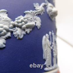 1894 Wedgwood JASPERWARE BLEU 3.5 Jardinière Cache Pot Planteur 4 Tête de Lion