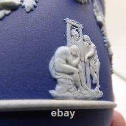 1894 Wedgwood JASPERWARE BLEU 3.5 Jardinière Cache Pot Planteur 4 Tête de Lion