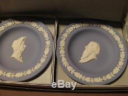 1970 Wedgwood General & Mrs William Booth Plats Sucrés L'armée Du Salut Jasperware