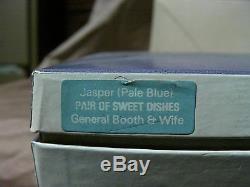 1970 Wedgwood General & Mrs William Booth Plats Sucrés L'armée Du Salut Jasperware