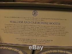 1970 Wedgwood General & Mrs William Booth Plats Sucrés L'armée Du Salut Jasperware