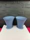 2 X Vase En Porcelaine Jasper Wedgwood Bleu Portland 9,75 Pouces De Haut Extra Large 9,5 Paire