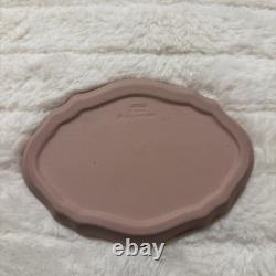 5 soucoupes à épingles en jaspe Wedgwood rose, plateau à bibelots, assiette vintage, lot en vrac