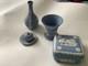 6 X Jasperware Wedgwood Vintage, Lot Group&eacute;, Lot De Travail