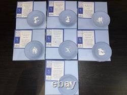8 Assiettes Wedgwood Jasperware des Jeux Olympiques de Sydney 2000, 7 Sports, limitées à 2000 exemplaires