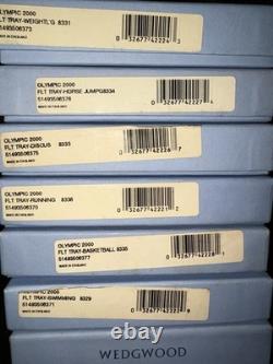 8 Assiettes Wedgwood Jasperware des Jeux Olympiques de Sydney 2000, 7 Sports, limitées à 2000 exemplaires