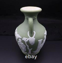 Ancienne Wedgwood Jasperware Portland Vase Pale Green 5