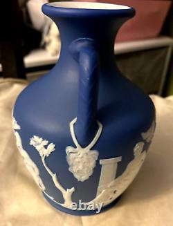 Antique C1850 Wedgwood Dark Blue Dip Jasperware 7.25 Portland Vase Rare NICE <br/>
 
<br/> Antique C1850 Wedgwood Dark Blue Dip Jasperware 7.25 Portland Vase Rare NICE