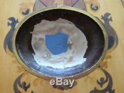 Antique Élégant Wedgwood Bleu Jasper Ware Monté Ormolu 6 Bougeoir Bâton