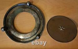 Antique Wedgewood V. RARE 1875 Early Jasperware PLATEAU À BIJOUX Couvercle/Base EP, 12cmX5cm