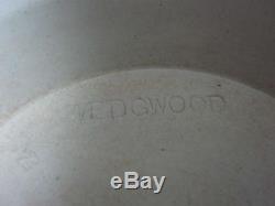 Antique Wedgwood Bleu Foncé Jasperware 7 1/8 Cache Pot Pot Fabriqué En Angleterre