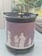 Antique Wedgwood Jasperware Rare Biscuit Barrel Lilas
