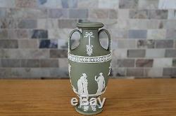 Antique Wedgwood Sage Bleu Jasper Ware 8 Apollo Et Muses Trophy Vase (c. 1900)