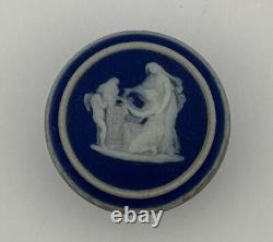 Antique pot rouge en jaspe bleu foncé de Wedgwood néoclassique du 19ème siècle