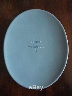 Antiquité 19ème Wedgwood Jasperware Portrait Médaillon Plaque Amiral Lord Nelson