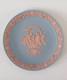 Assiette Wedgwood Jasper Bleue Et Rose My Valentine 1987 En Jasperware