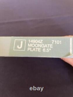 Assiette Wedgwood Jasperware bleue Bermuda Moongate 6.5 pouces, jamais utilisée dans sa boîte.