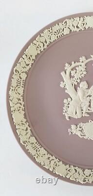 Assiette Wedgwood en jaspe lilas My Valentine 1982 jasperware