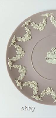 Assiette à gâteau en jaspe lilas Wedgwood Aurora et Chariot 9 1/4 pouces
