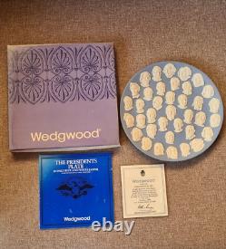 Assiette du Président en jaspe Wedgewood. Édition limitée 1976 Bicentenaire. En boîte.