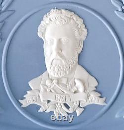 Assiette en jaspe bleu Wedgwood des compositeurs de musique