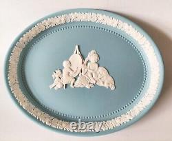 Assiette en jaspe turquoise Wedgwood pour l'Académie des enfants, en boîte