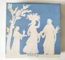 Assiette en jaspe turquoise Wedgwood pour l'Académie des enfants, en boîte