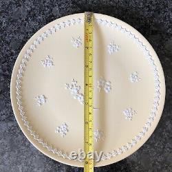 Assiette large de 8' en jaspe Prunus jaune primevère Wedgwood