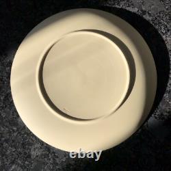 Assiette large de 8' en jaspe Prunus jaune primevère Wedgwood