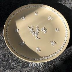 Assiette large de 8' en jaspe Prunus jaune primevère Wedgwood