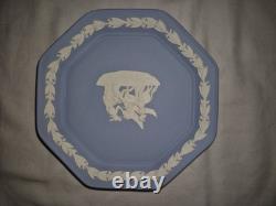 Assiettes commémoratives royales en jaspe Wedgwood bleu Lot 7 Rares 1961 et 1966