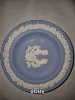 Assiettes commémoratives royales en jaspe Wedgwood bleu Lot 7 Rares 1961 et 1966