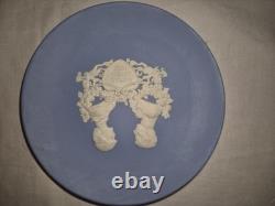 Assiettes commémoratives royales en jaspe Wedgwood bleu Lot 7 Rares 1961 et 1966