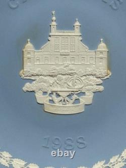 Assiettes de Noël Wedgwood Jasperware, ensemble complet de 10 ans 1979-1988, Angleterre