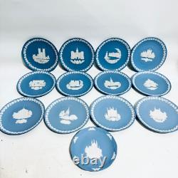 Assiettes de Noël en jaspe Wedgwood 1977-1989