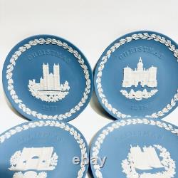 Assiettes de Noël en jaspe Wedgwood 1977-1989