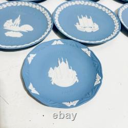 Assiettes de Noël en jaspe Wedgwood 1977-1989