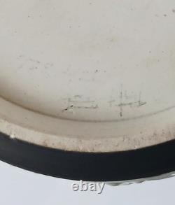 Baril à biscuits en biscuit noir Wedgwood Jasperware