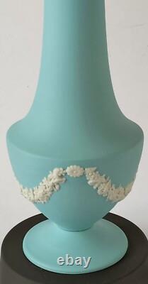 Base de lampe Wedgwood Jasper turquoise - jasperware