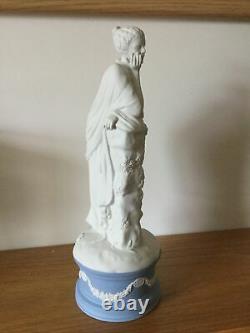 Beau Vieux Wedgwood Classical Muses Jasper Ware Ltd Ed Figure Polymnia