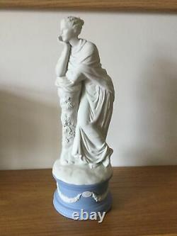 Beau Vieux Wedgwood Classical Muses Jasper Ware Ltd Ed Figure Polymnia