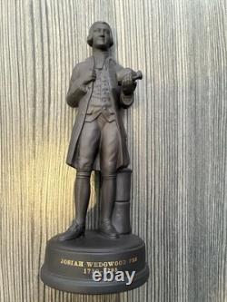 Belle figurine en jasper noir basaltique Wedgwood en édition limitée de Josiah Wedgwood