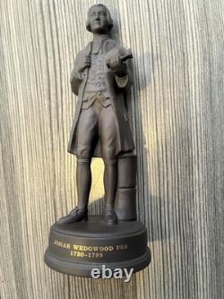 Belle figurine en jasper noir basaltique Wedgwood en édition limitée de Josiah Wedgwood