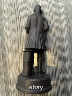 Belle figurine en jasper noir basaltique Wedgwood en édition limitée de Josiah Wedgwood