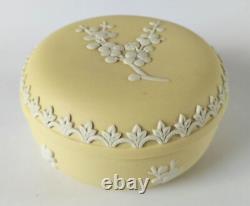 Boîte à bijoux en jaspe jaune Prunus de Wedgwood