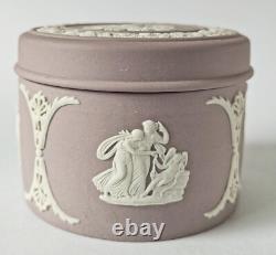 Boîte à bijoux en jaspe lilas Wedgwood Aurora et Chariot