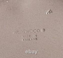 Boîte à bijoux en jaspe lilas Wedgwood avec groupe à bords festonnés et cage