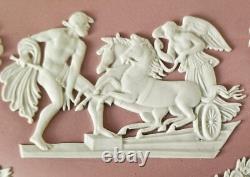 Boîte à bijoux en jaspe rose Wedgwood en forme de cœur