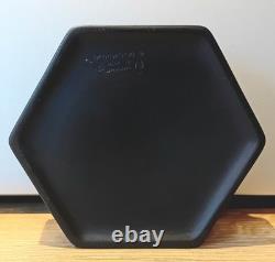 Boîte à bijoux vintage rare Wedgwood Jasperware en basalte noir, collection égyptienne, très bon état