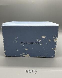 Boîte à peinture aquarelle ovale pour dames en jaspe bleu Wedgwood vintage
